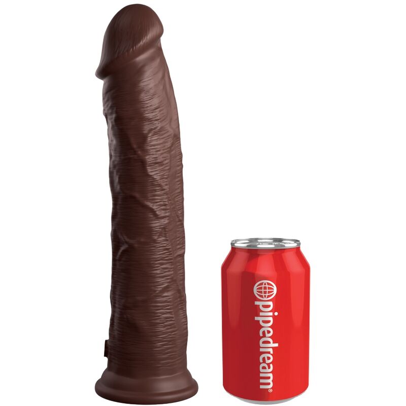 KING COCK - ELITE DILDO REALISTICO IN SILICONE 28 CM MARRONE