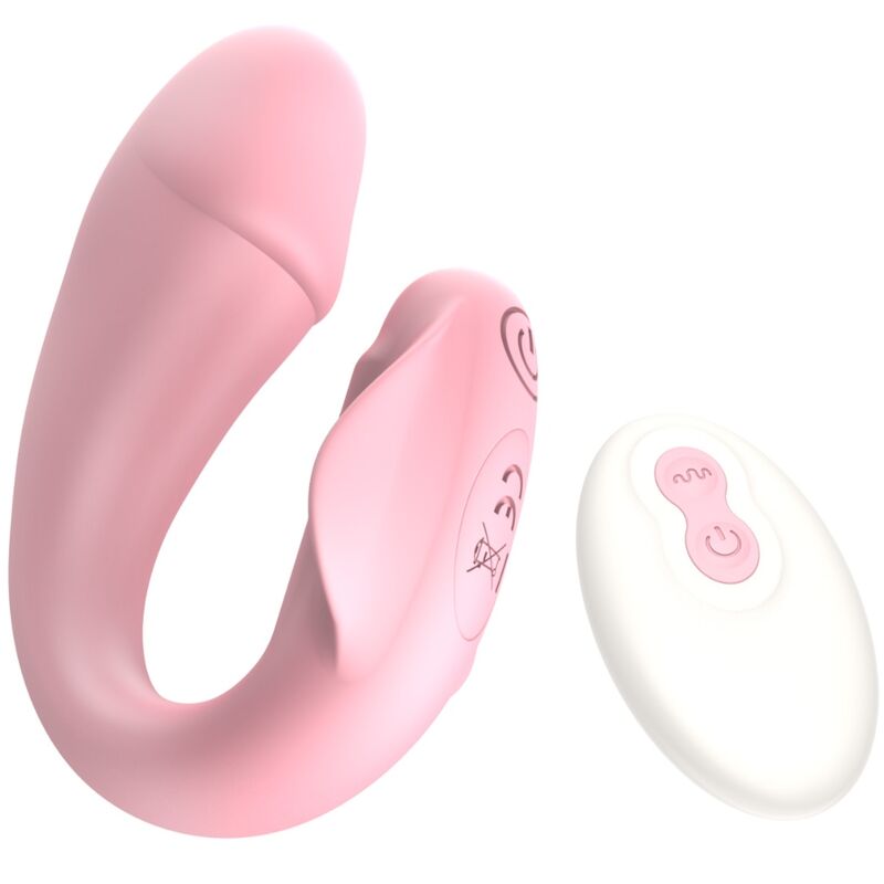 ARMONY - FRESHFUN CICI VIBRATORE STAP-ON TELECOMANDO E APP 10 VIBRAZIONI ROSA