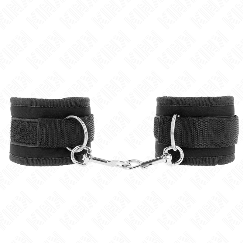 KINK - TENUTA DA POLSO IN NYLON HOOKLOOP NERA MODELLO 2 REGOLABILE 18-35 CM X 6 CM