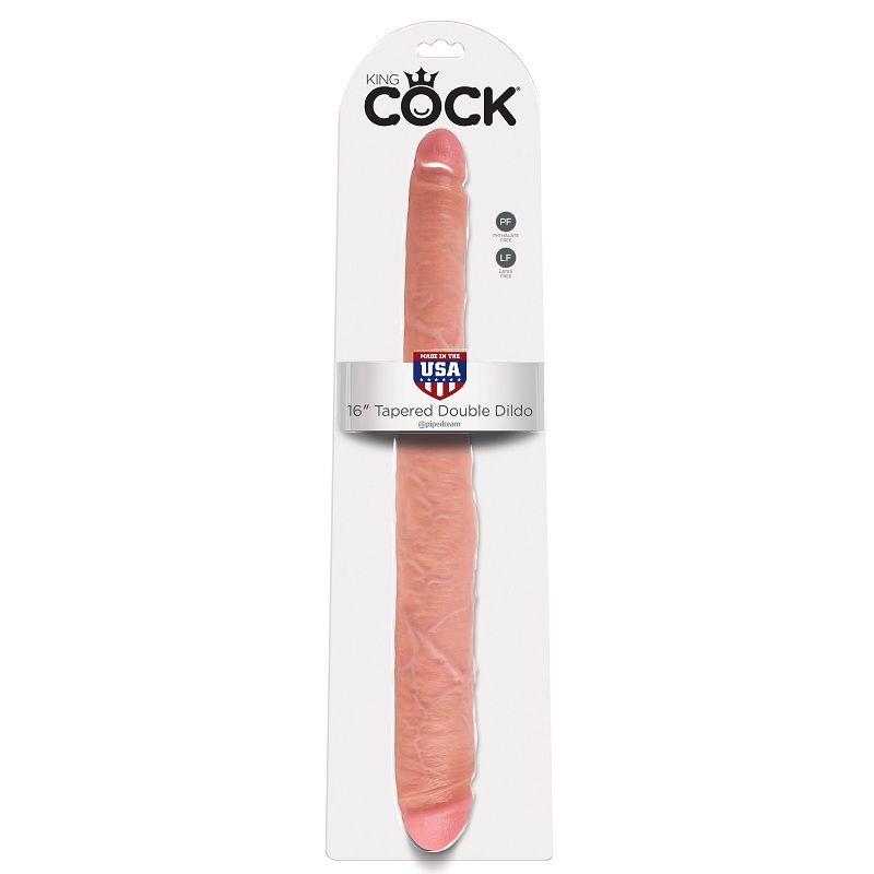 KING COCK DOPPIO DILDO NATURALE 40,6 CM