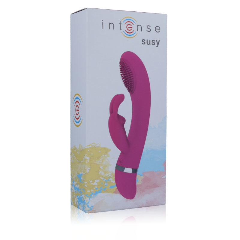 INTENSE - VIBRATORE OSCILLANTE SUSY IN SILICONE ROSA CONIGLIO